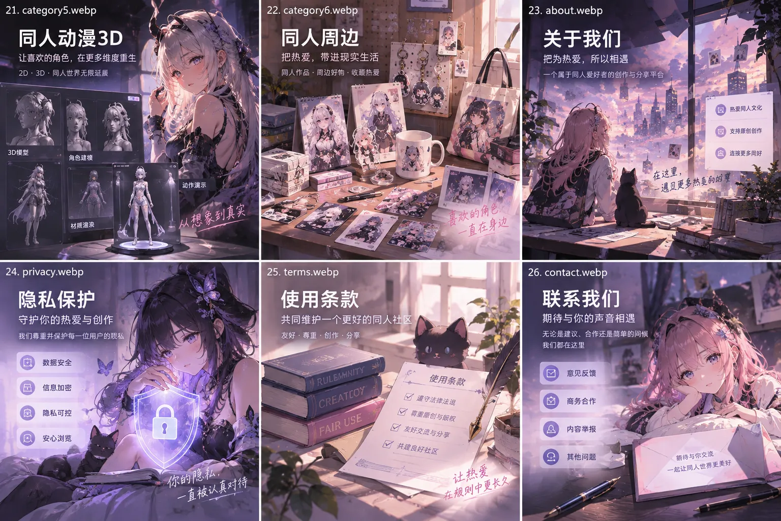 同人动漫网站定位与内容整理方式